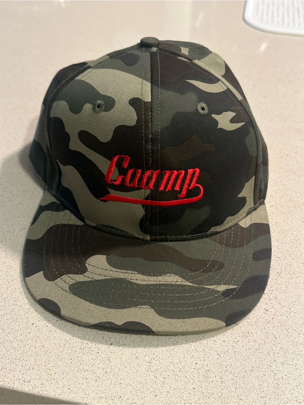 Caamp Camo Snapback Hat - NEVER WORN